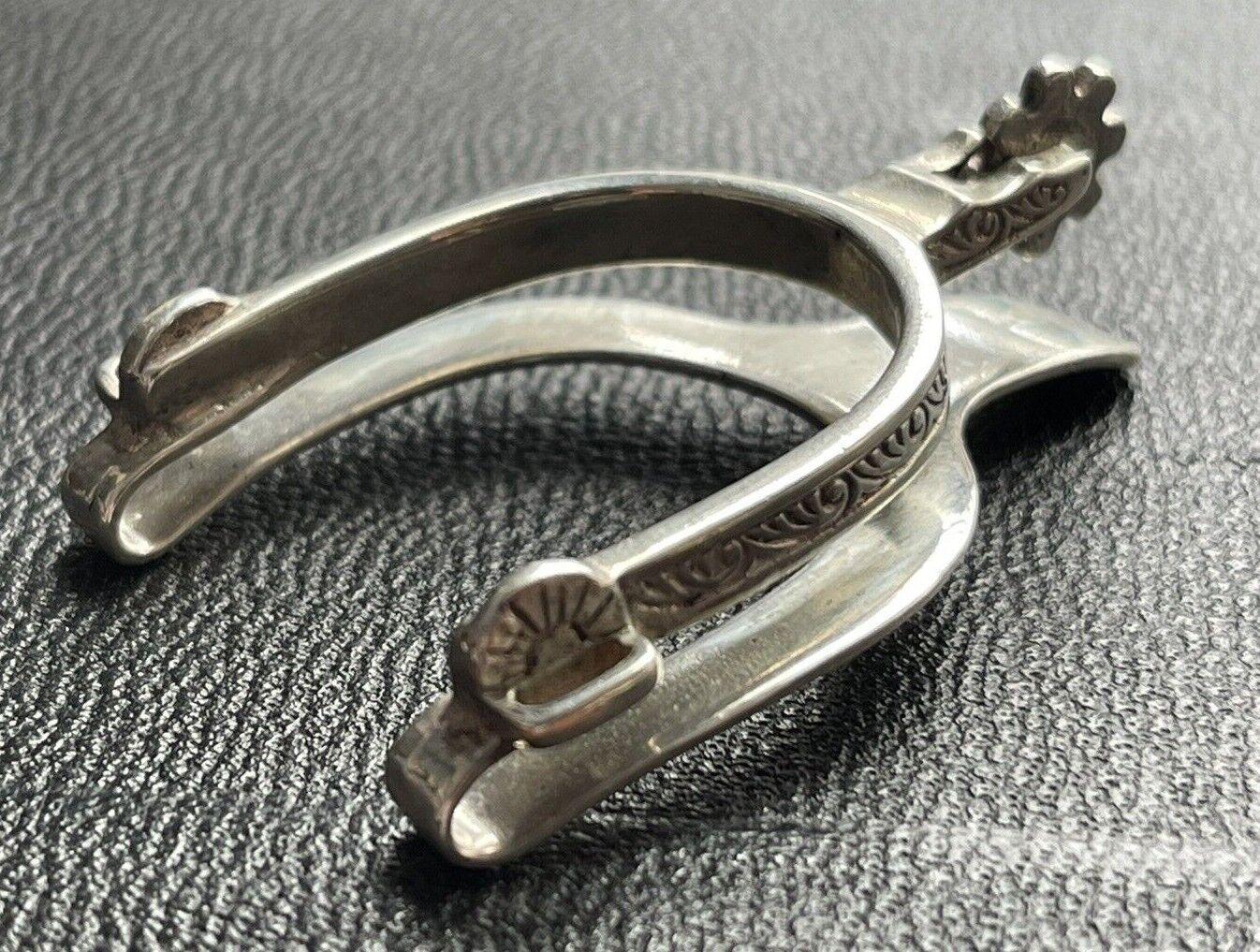 Vintage Western Spurs Sterling Silber Geldklammer