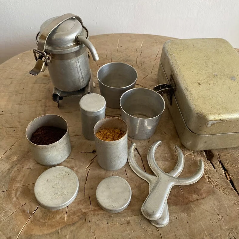 Extra SELTENES Sammlerstück Camping-Kaffee-Set