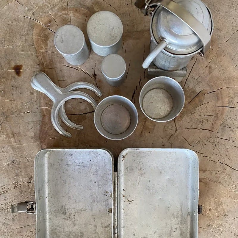 Extra SELTENES Sammlerstück Camping-Kaffee-Set