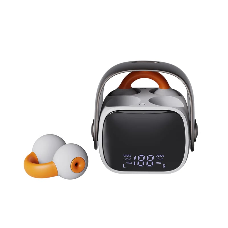 🥰 Bluetooth Ear Clip-On Headset mit Ai Translator mit Digitalanzeige 🎧 🎧