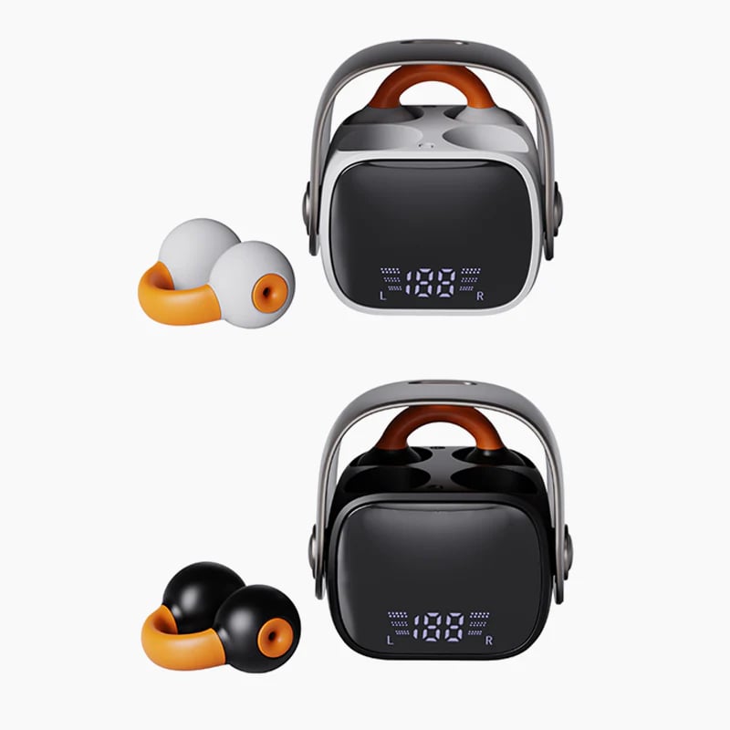 🥰 Bluetooth Ear Clip-On Headset mit Ai Translator mit Digitalanzeige 🎧 🎧