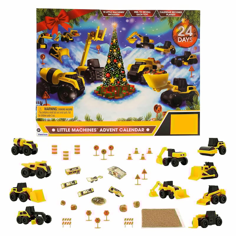 🎄24-tägiger Countdown-Kalender mit LKW auf dem Weg zu Weihnachten