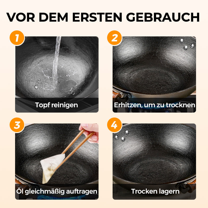 ✨LETZTER TAG VERKAUF 50% RABATT✨Unbeschichteter dicker Eisentopf
