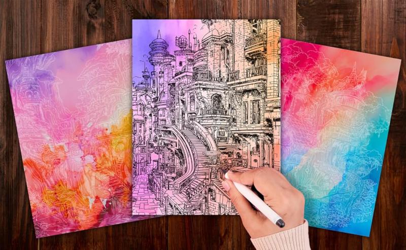 🎨✏️Tintenspur-Malbuch – Perfekt Für Anfänger Und Zum Stressabbau