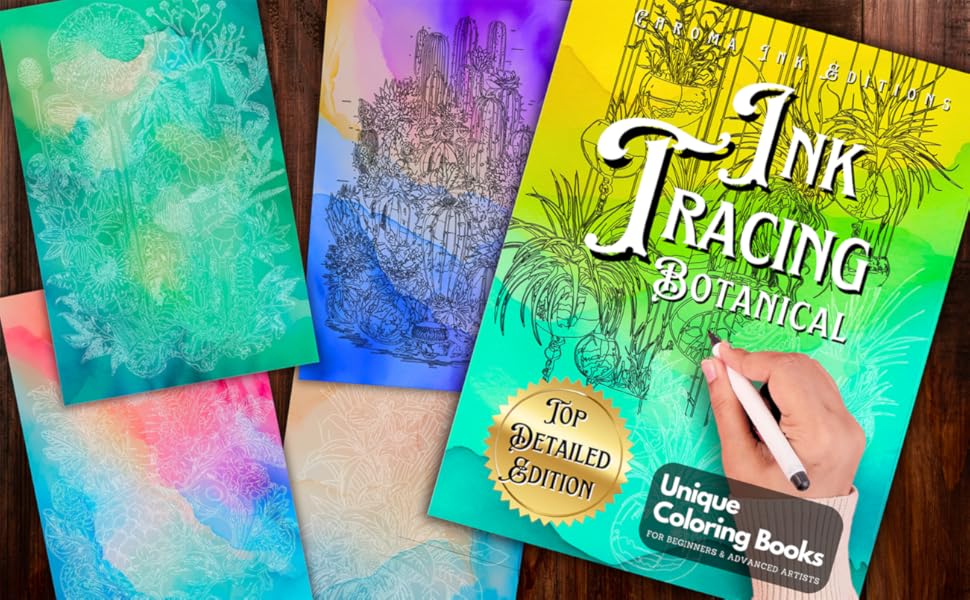 🎨✏️Tintenspur-Malbuch – Perfekt Für Anfänger Und Zum Stressabbau