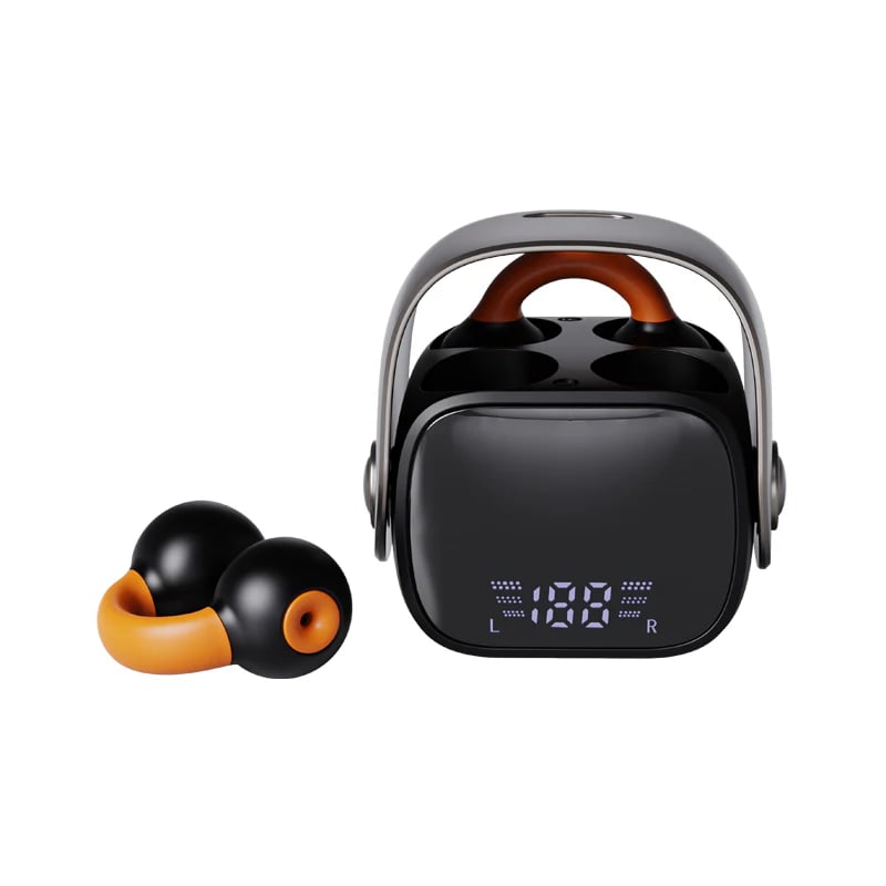 🥰 Bluetooth Ear Clip-On Headset mit Ai Translator mit Digitalanzeige 🎧 🎧