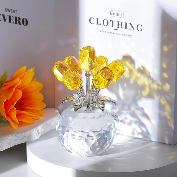 🌈✨ Krystallblomst Prisma Vase ✨🌈