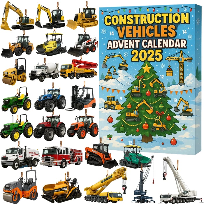 🚜2025 Adventskalender für Baumaschinen