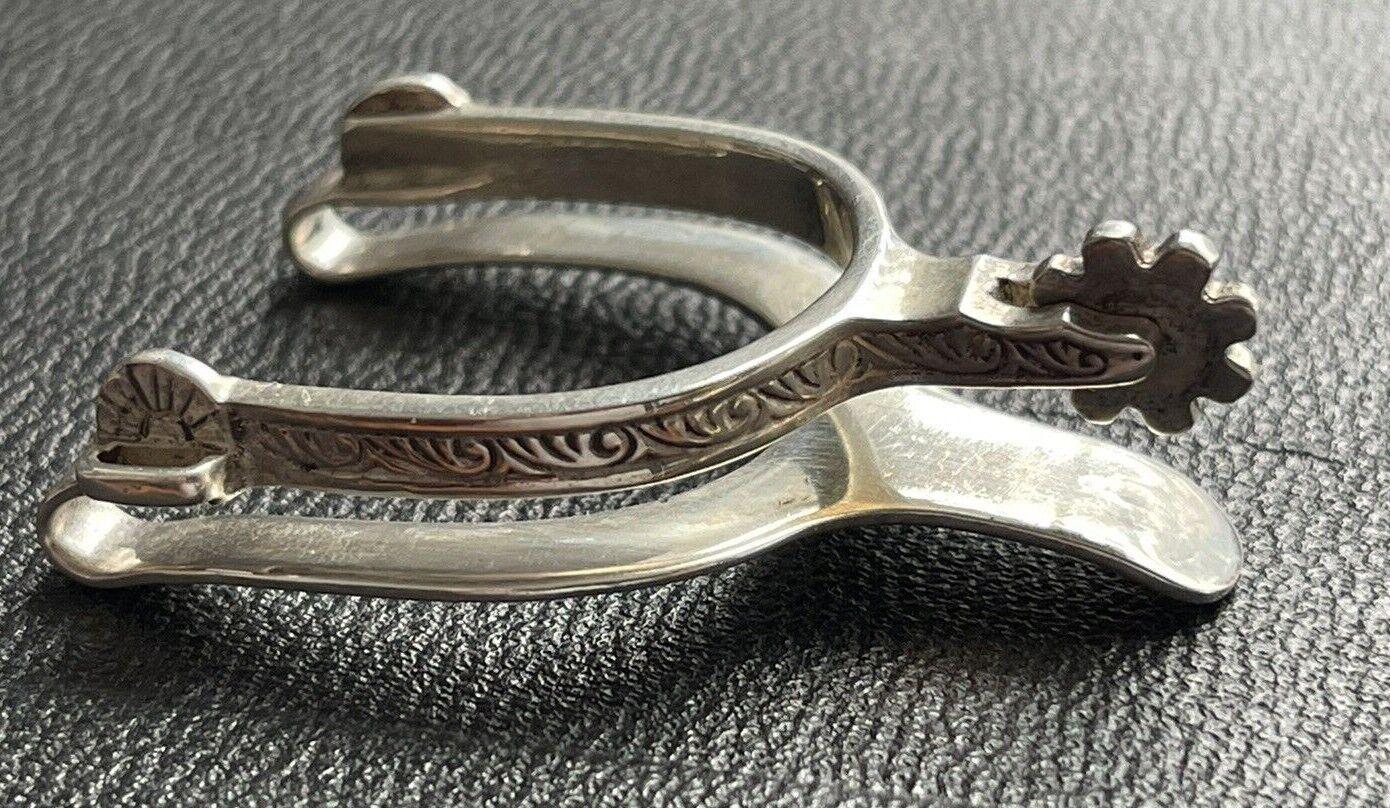 Vintage Western Spurs Sterling Silber Geldklammer