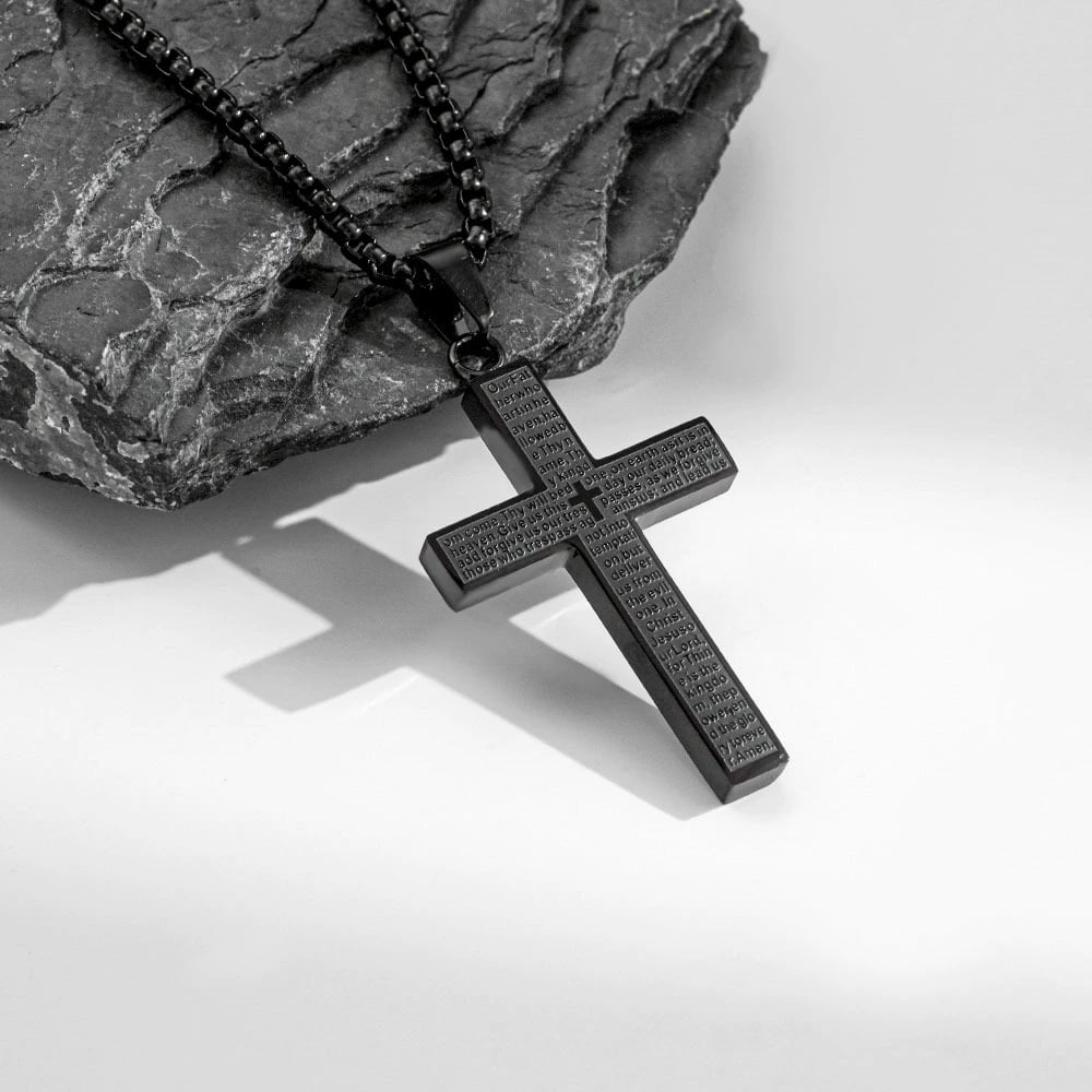 【🔥Kaufen Sie 1 und erhalten Sie 1 gratis】🙏Kreuz Halskette mit dem Vaterunser