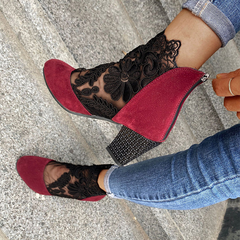 Damen High Heels mit eleganter Spitze für den Sommer/Women's high heels with elegant lace for summer