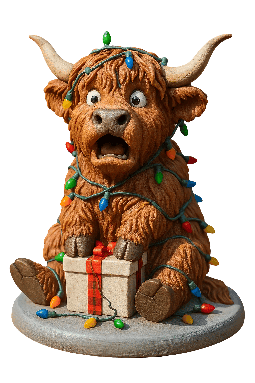 🐮Highland Cow Adventskalender 2025🎄✨ - 3D Handmade Highland Cow Doll(24Pcs)