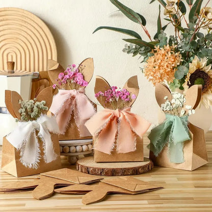 🔥🐇 Boho Bunny påskegodteposer (✨24 stk)