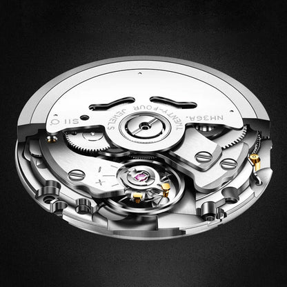 Ultradünne wasserdichte Quarzuhr mit doppelter Datumsanzeige