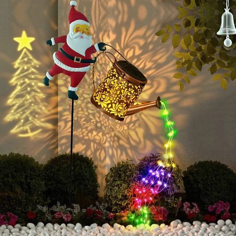 Solarlampe für den Garten in Form des Weihnachtsmannes🎅
