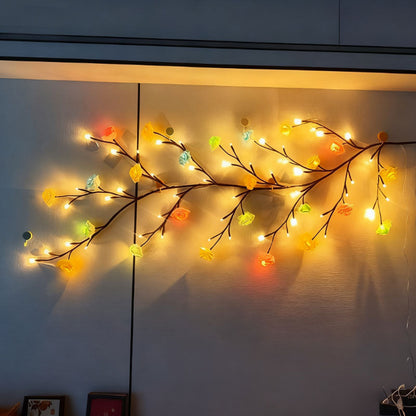 LED-Simulations-Rattanlicht