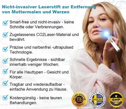 Hermsa® nicht-invasiver Laserpointer - Muttermal- und Warzenentfernung (🔥Letzter Tag 80% Rabatt)