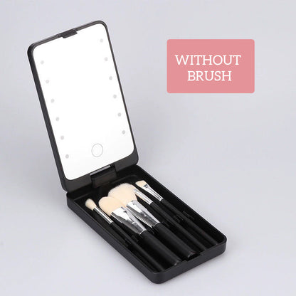 Drehbarer LED-Schminkbox-Klappspiegel