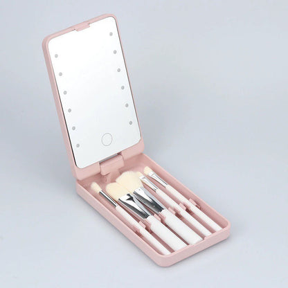 Drehbarer LED-Schminkbox-Klappspiegel