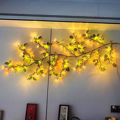 LED-Simulations-Rattanlicht