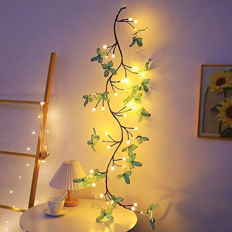 LED-Simulations-Rattanlicht