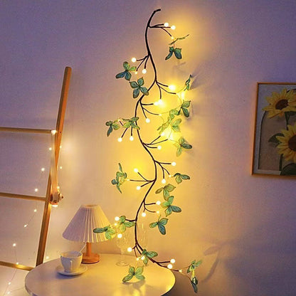 LED-Simulations-Rattanlicht