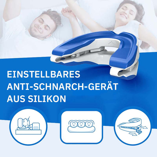 Einstellbare Silikon-Schnarchstopper, Nachtschutz vor Zähneknirschen