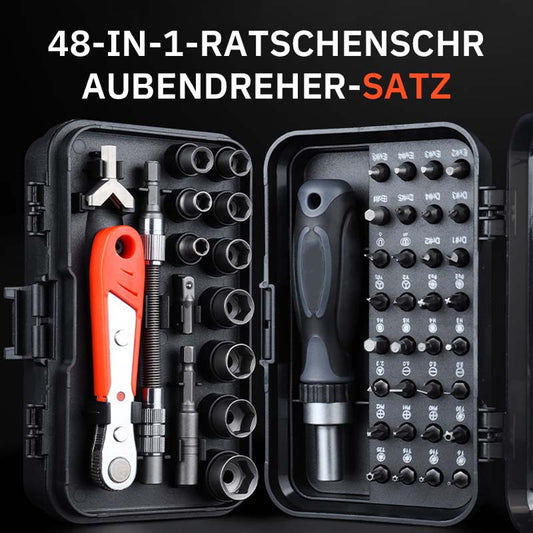 ✨ 48-in-1 Ratschen-Schraubendreher-Set – Ein Set für alles, Reparaturen leicht gemacht! 🔧