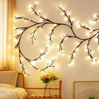 LED-Simulations-Rattanlicht