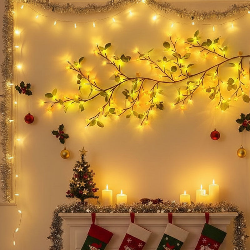 LED-Simulations-Rattanlicht