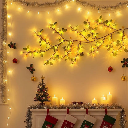 LED-Simulations-Rattanlicht