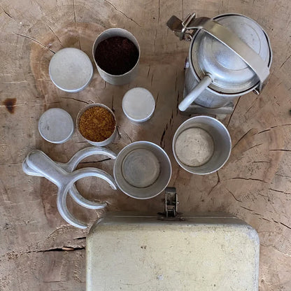 Extra SELTENES Sammlerstück Camping-Kaffee-Set