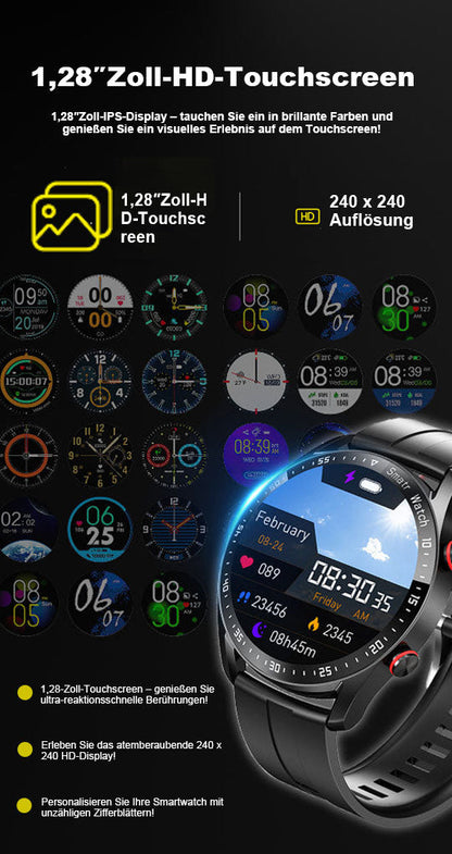 1,28-Zoll-Bildschirm Sport Smartwatch