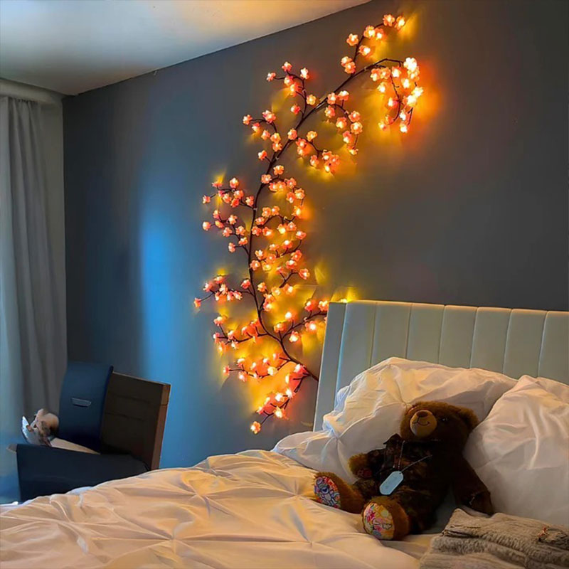 LED-Simulations-Rattanlicht