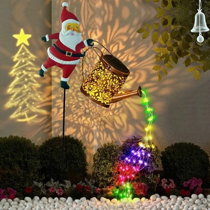 Solarlampe für den Garten in Form des Weihnachtsmannes🎅
