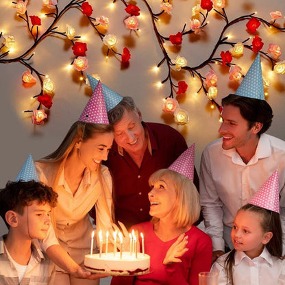 LED-Simulations-Rattanlicht