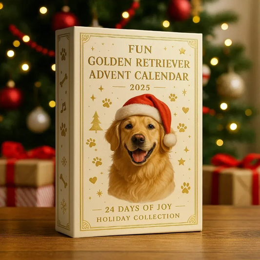 Lustiger Golden Retriever Adventskalender 2025