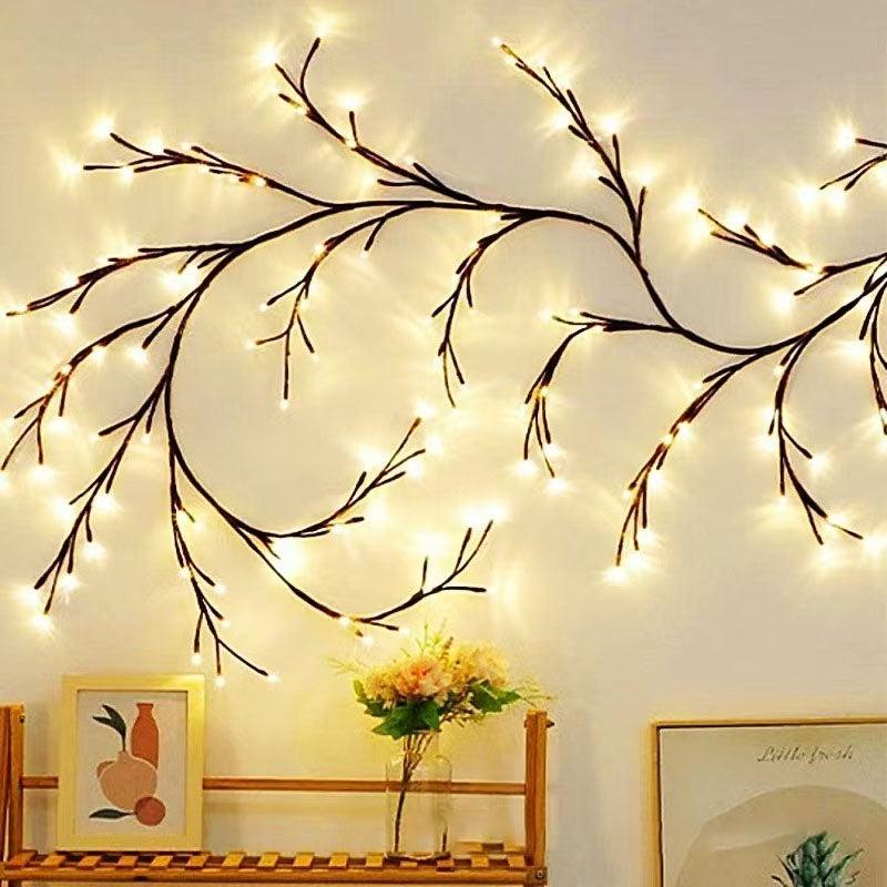 LED-Simulations-Rattanlicht