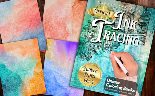 🎨✏️Tintenspur-Malbuch – Perfekt Für Anfänger Und Zum Stressabbau