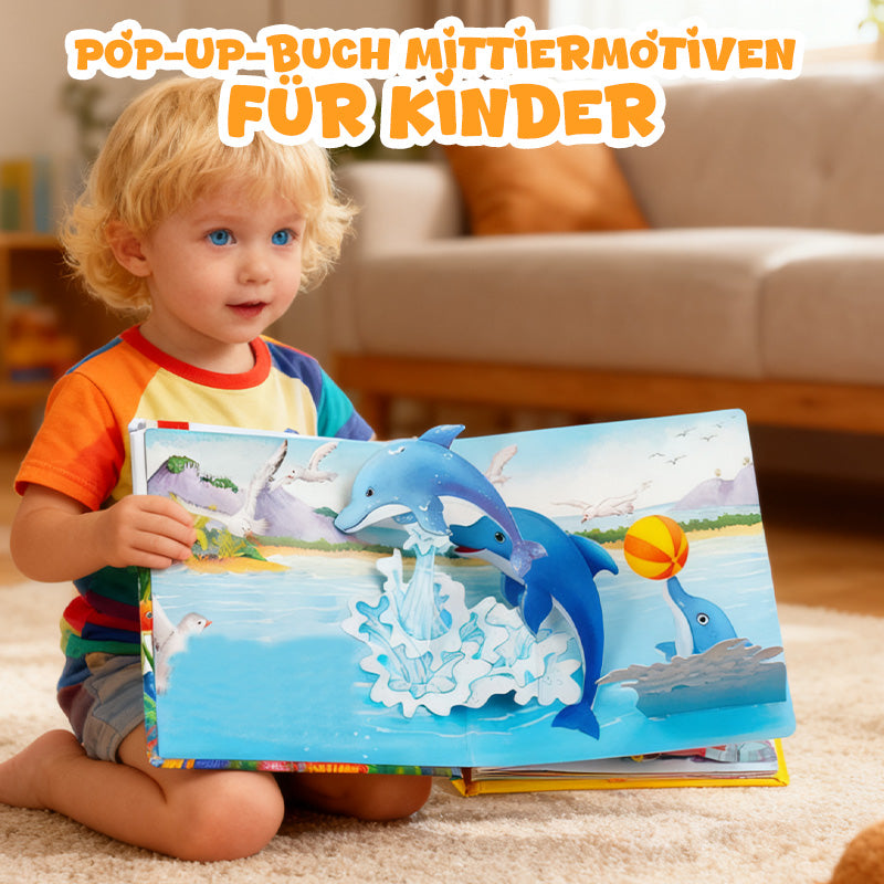 Pop-up-Buch mit Tiermotiven für Kinder