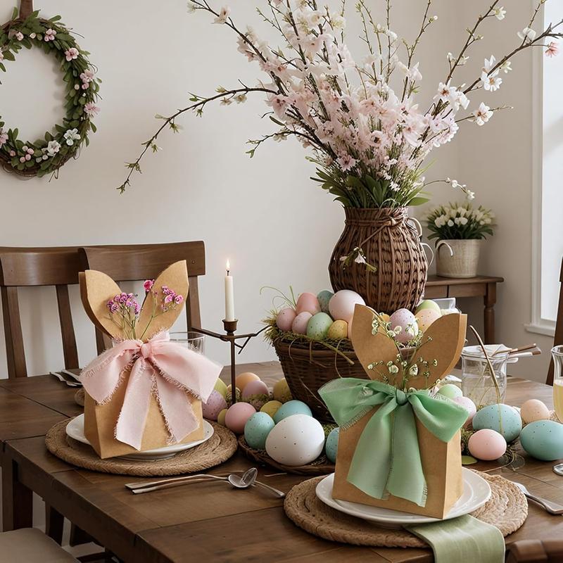 🔥🐇 Boho Bunny påskegodteposer (✨24 stk)