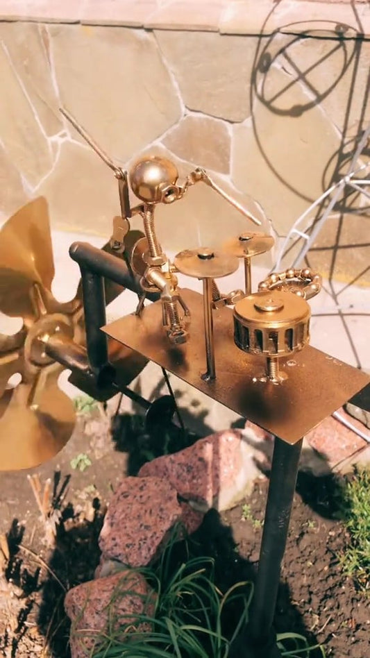 🔥Last day promotion 49% off🥁🎸Handmade metal windmill for rock bands✨