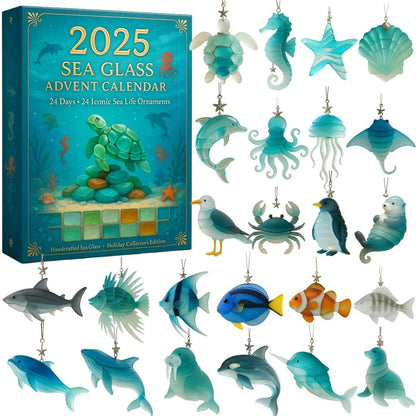 🔥Limitierte Auflage, nur noch 100 Sets verfügbar! – 🌊2025 Sea Glass Adventskalender · Schätze des Meeres