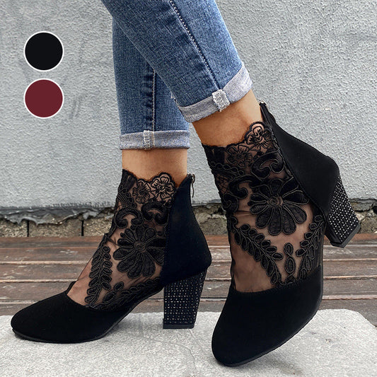 Damen High Heels mit eleganter Spitze für den Sommer/Women's high heels with elegant lace for summer