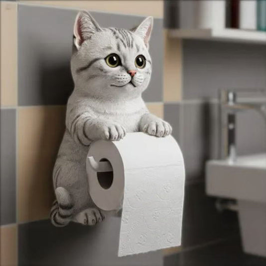 🧻Wandmontierter Toilettenpapierhalter für Katzen🐾